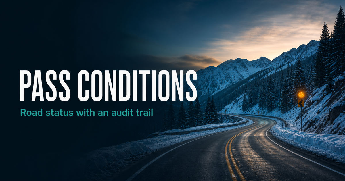 Contisions Washington pass reports and road conditions | Pass Conditions